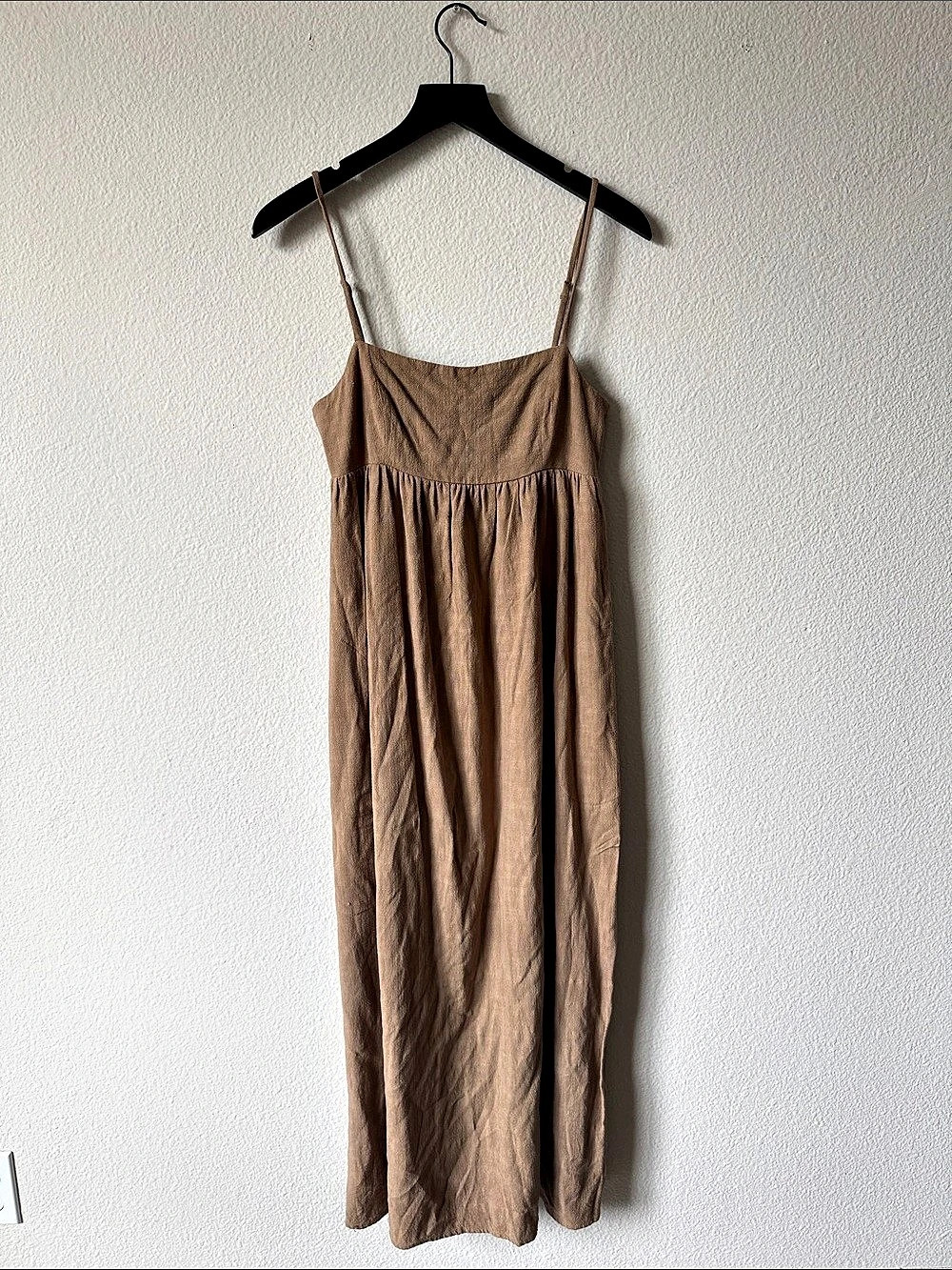 Rachel Pally Tan Linen Blend Maxi Dress Tan Size Small